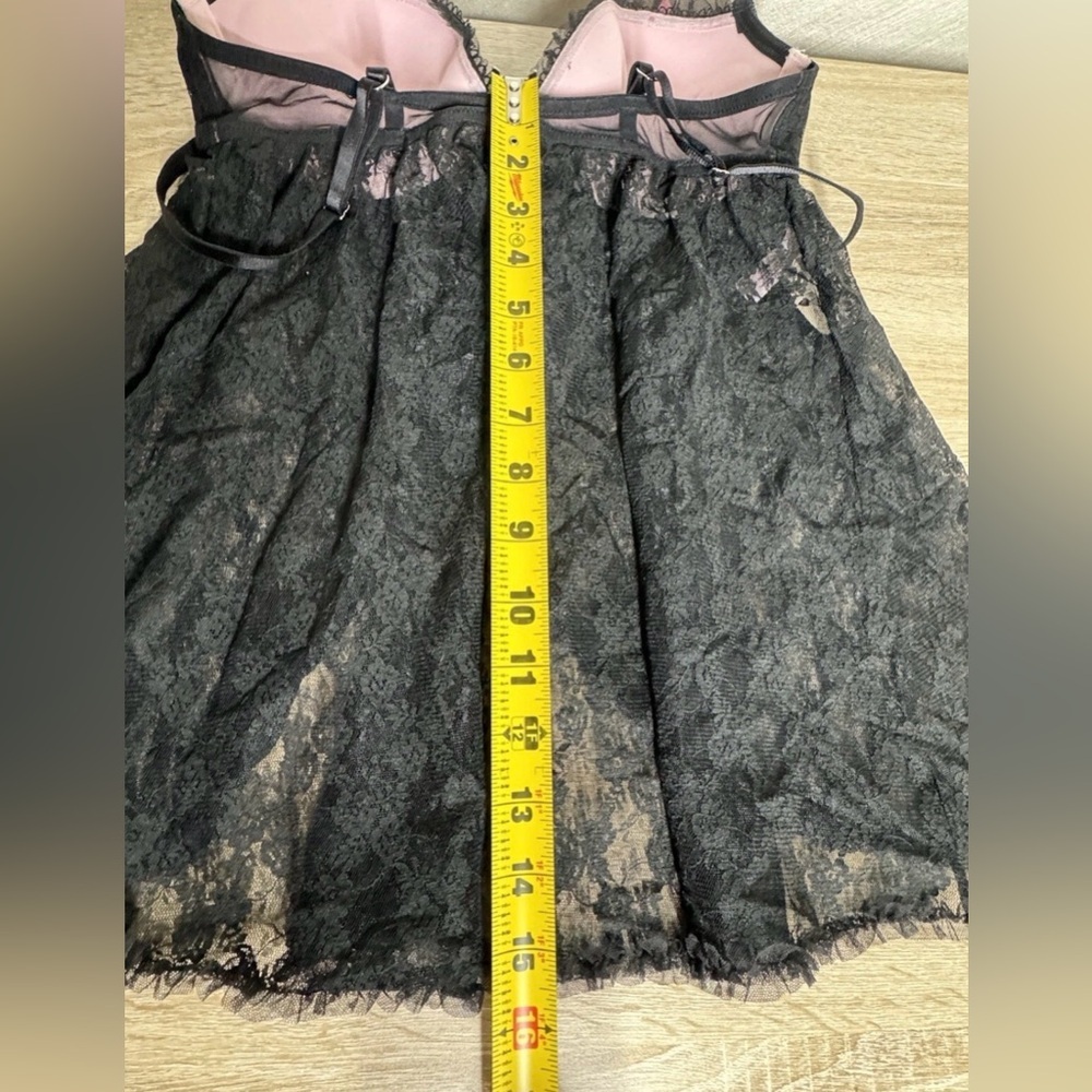 Victoria’s Secret Sexy Little Things Black Sheer Ruffle Lingerie Cami 34C - Picture 10 of 10